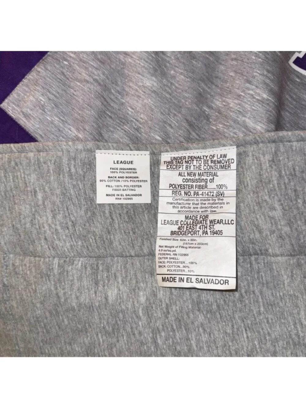 Patchwork League Collegiate Quilted Spirit Blanket for Univ of St Thomas